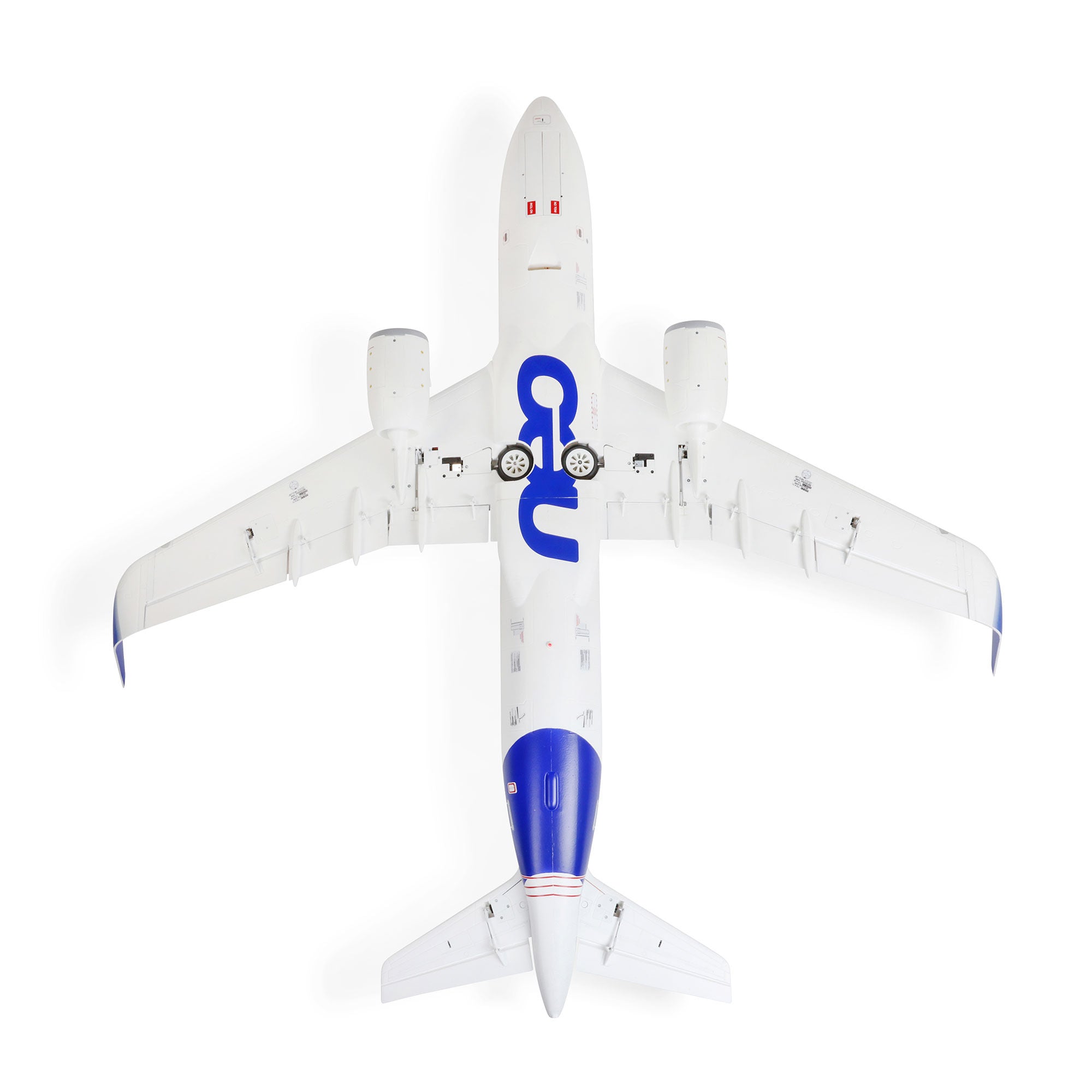 E-flite Airbus A320neo Twin 64mm EDF RC Jet Airliner BNF Basic with AS3X+ and SAFE Select With Livery