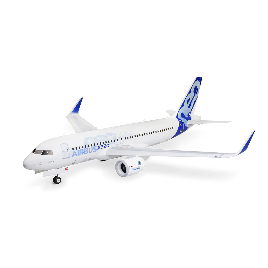 E-flite Airbus A320neo Twin 64mm EDF RC Jet Airliner BNF Basic with AS3X+ and SAFE Select With Livery