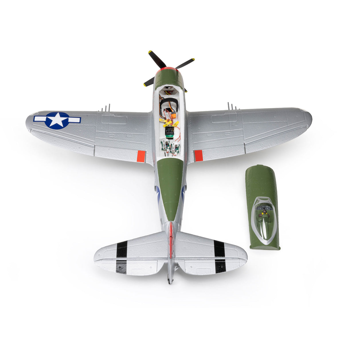 PREORDER E-flite EFL07050 Micro P-47 Thunderbolt 625mm BNF AS3X+ SAFE 3S