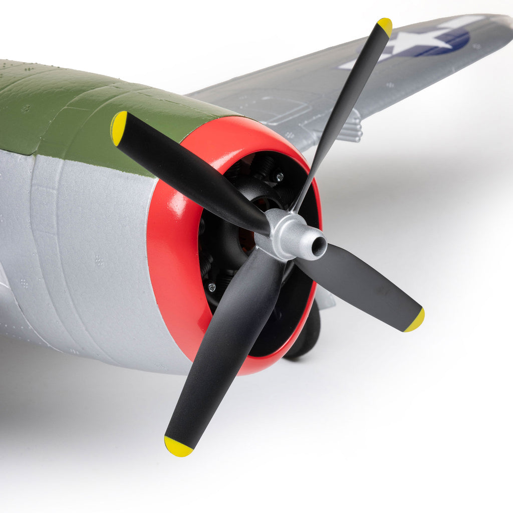 PREORDER E-flite EFL07050 Micro P-47 Thunderbolt 625mm BNF AS3X+ SAFE 3S