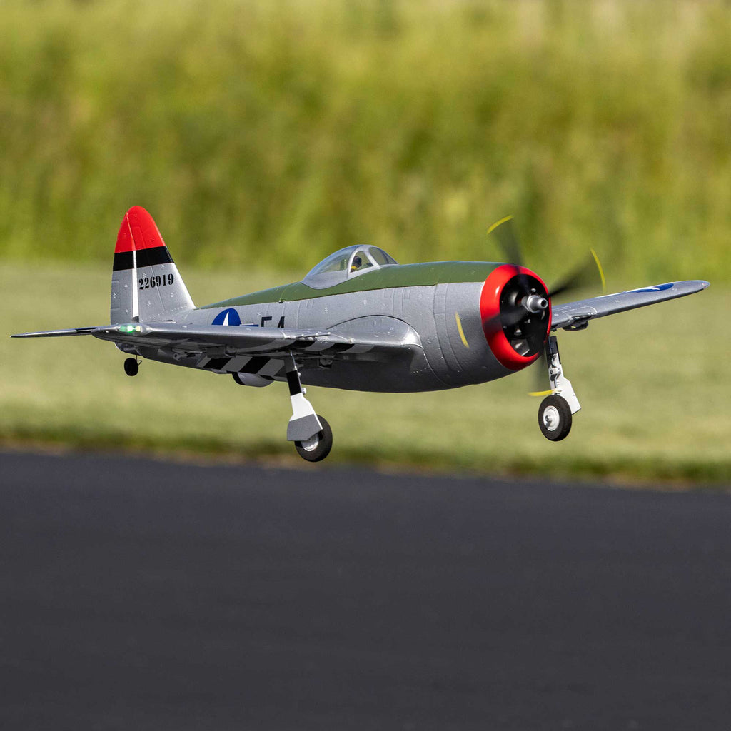 PREORDER E-flite EFL07050 Micro P-47 Thunderbolt 625mm BNF AS3X+ SAFE 3S