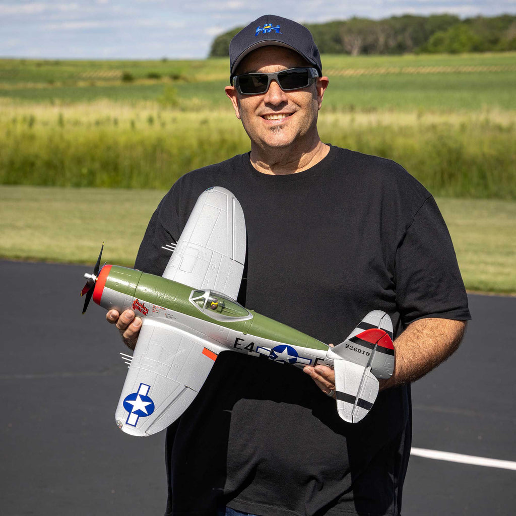 PREORDER E-flite EFL07050 Micro P-47 Thunderbolt 625mm BNF AS3X+ SAFE 3S