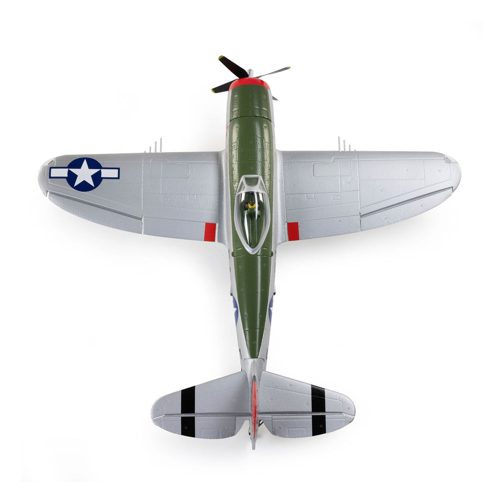 PREORDER E-flite EFL07050 Micro P-47 Thunderbolt 625mm BNF AS3X+ SAFE 3S