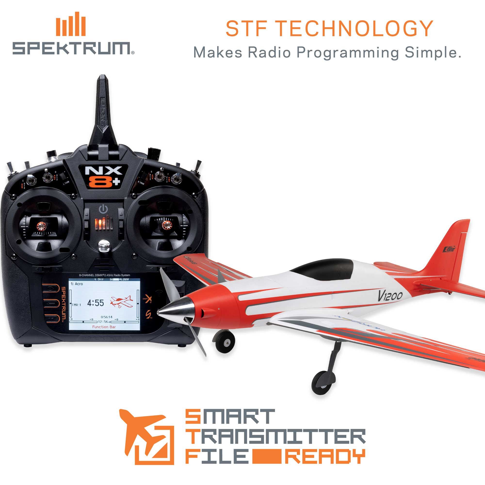 PREORDER NEW Updated E-Flite V1200 1.2m EFL120050 / EFL120075 140+ MPH RC Speed Plane