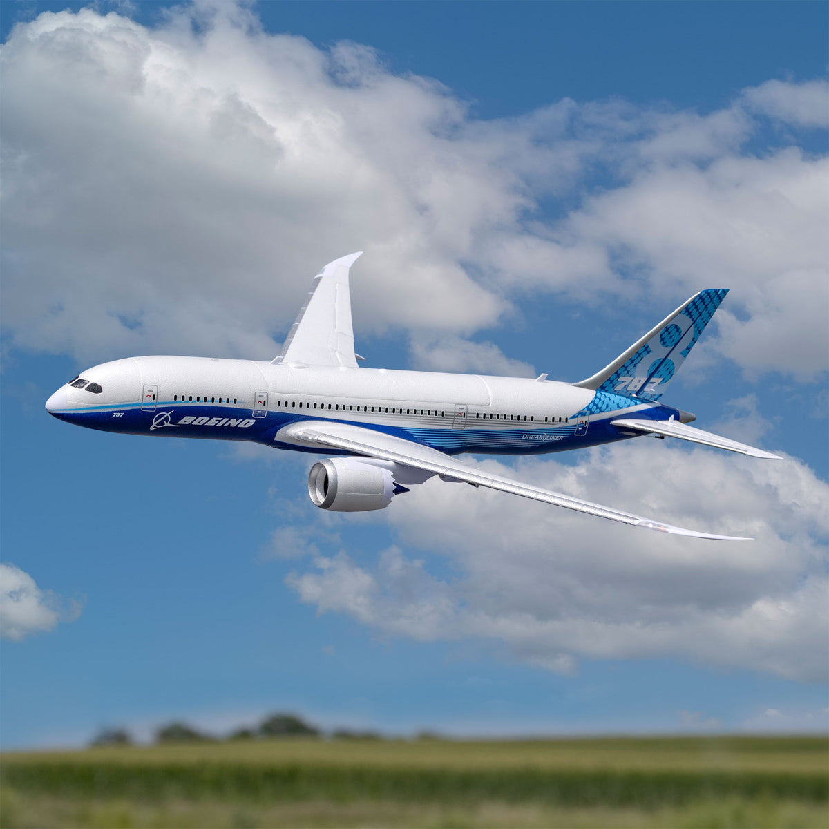 PREORDER 10/28/2026 E-flite EFL78750 Micro Boeing 787 Dreamliner Twin 30mm EDF BNF Basic AS3X SAFE