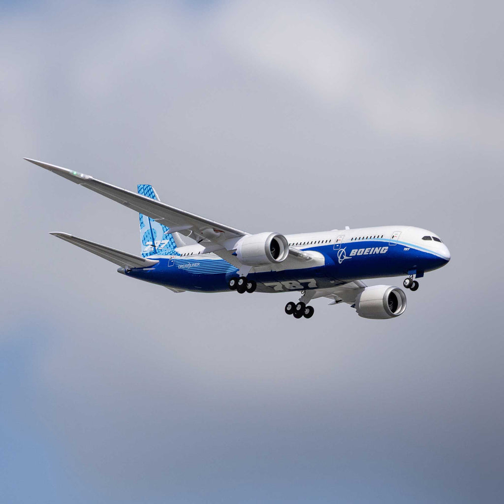 PREORDER 10/28/2026 E-flite EFL78750 Micro Boeing 787 Dreamliner Twin 30mm EDF BNF Basic AS3X SAFE
