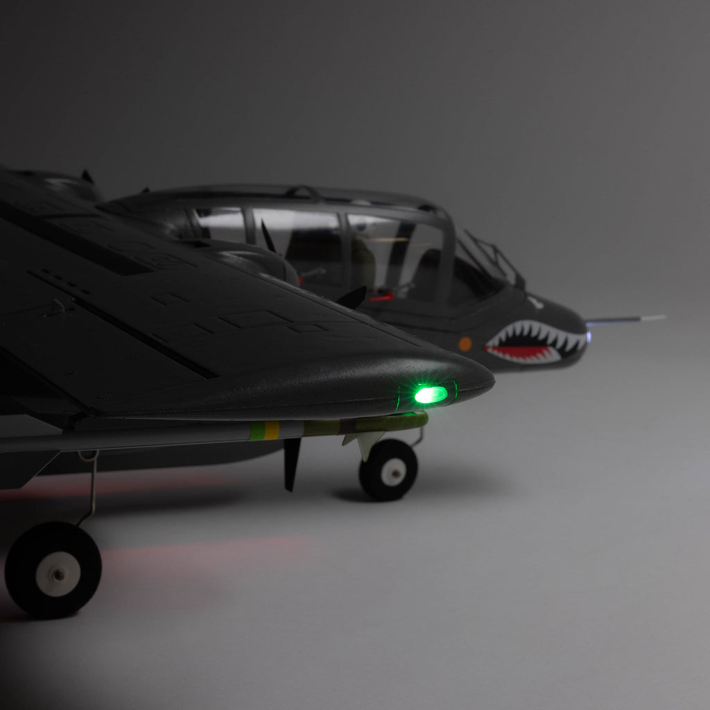 PREORDER Micro OV-10 Bronco 645mm BNF Basic with AS3X and SAFE Select