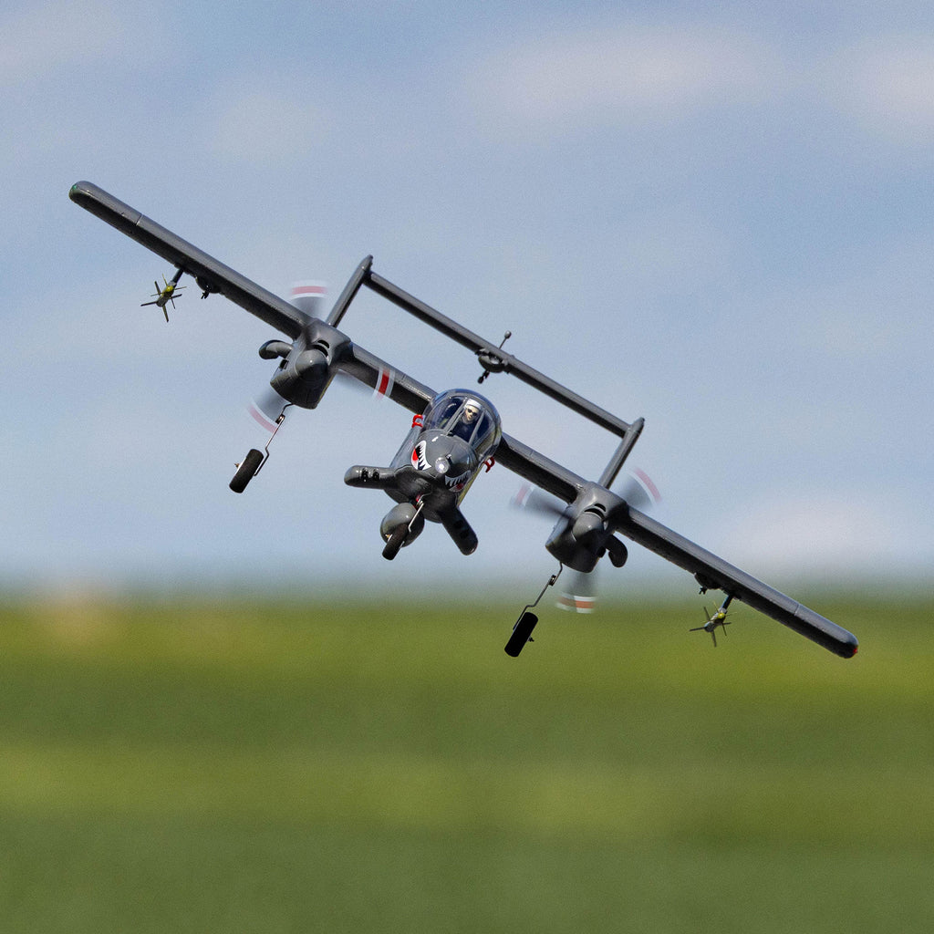 PREORDER Micro OV-10 Bronco 645mm BNF Basic with AS3X and SAFE Select