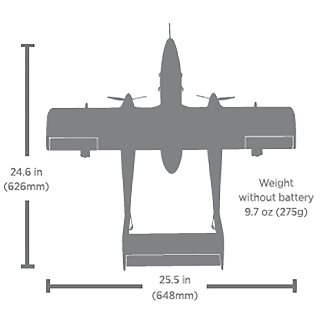PREORDER Micro OV-10 Bronco 645mm BNF Basic with AS3X and SAFE Select