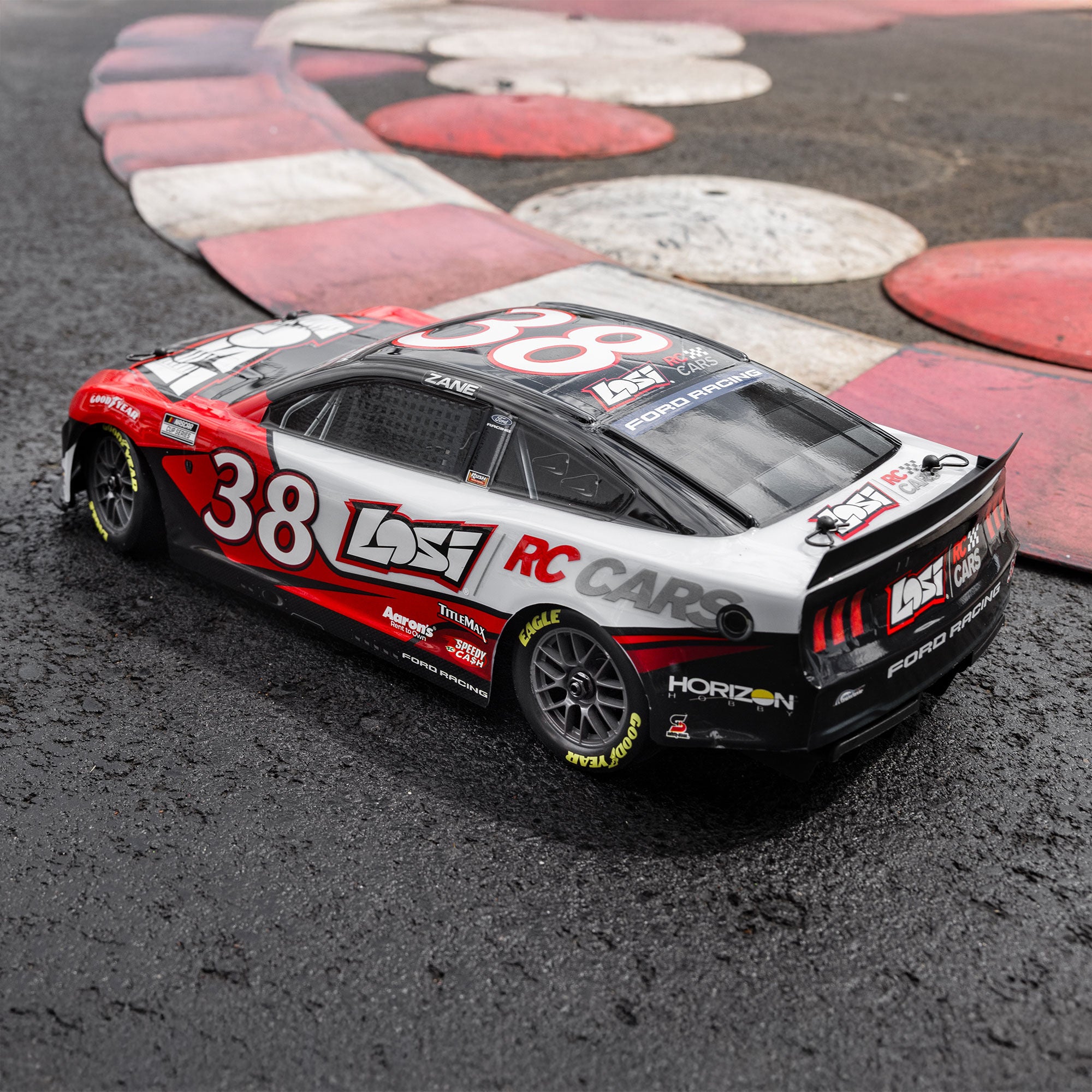 PREORDER 1/12 NASCAR RC Race Car Zane Smith No. 38 2026 Losi Ford Mustang 2S AWD RTR Brushed On-Road (Battery & Charger Included)