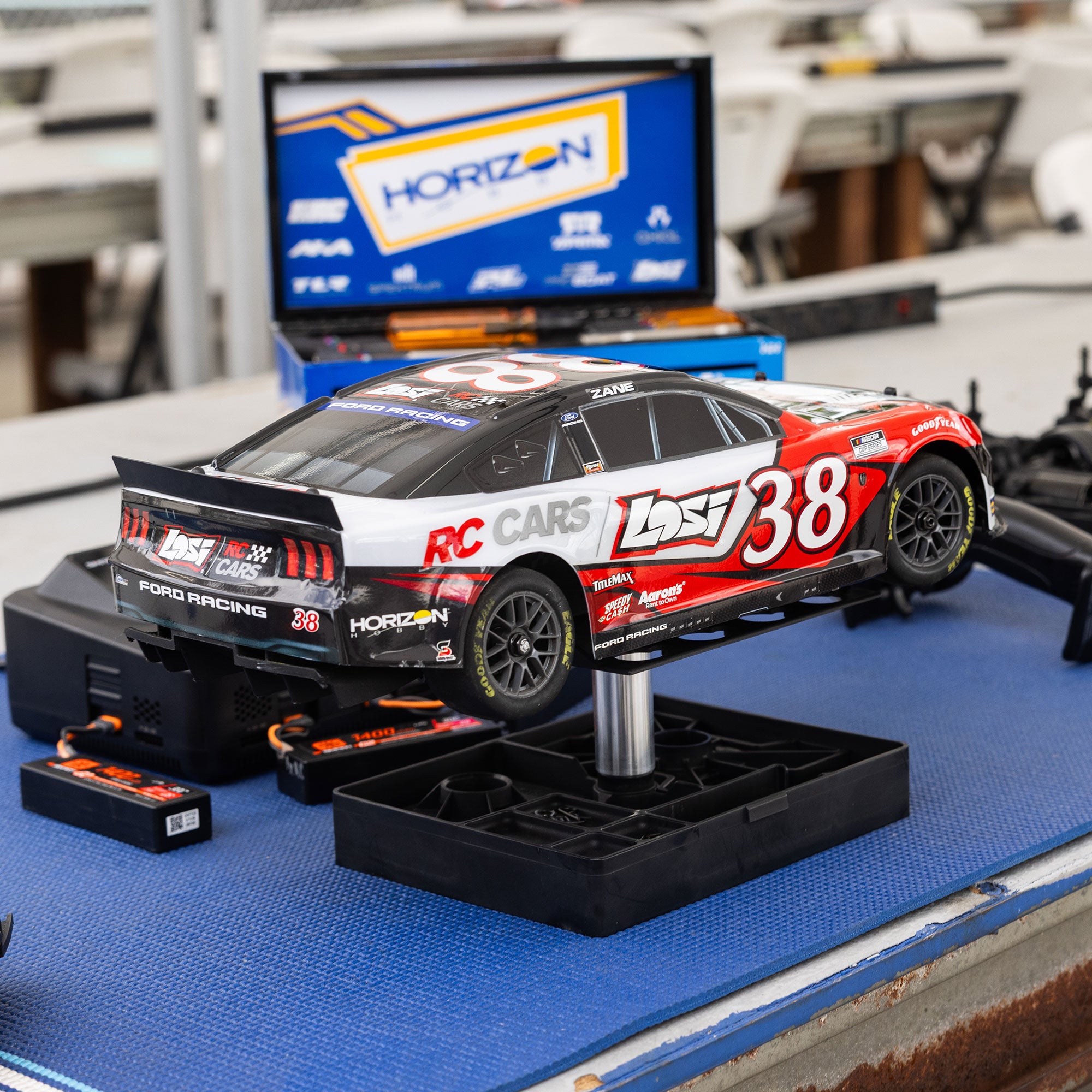 PREORDER 1/12 NASCAR RC Race Car Zane Smith No. 38 2026 Losi Ford Mustang 2S AWD RTR Brushed On-Road (Battery & Charger Included)