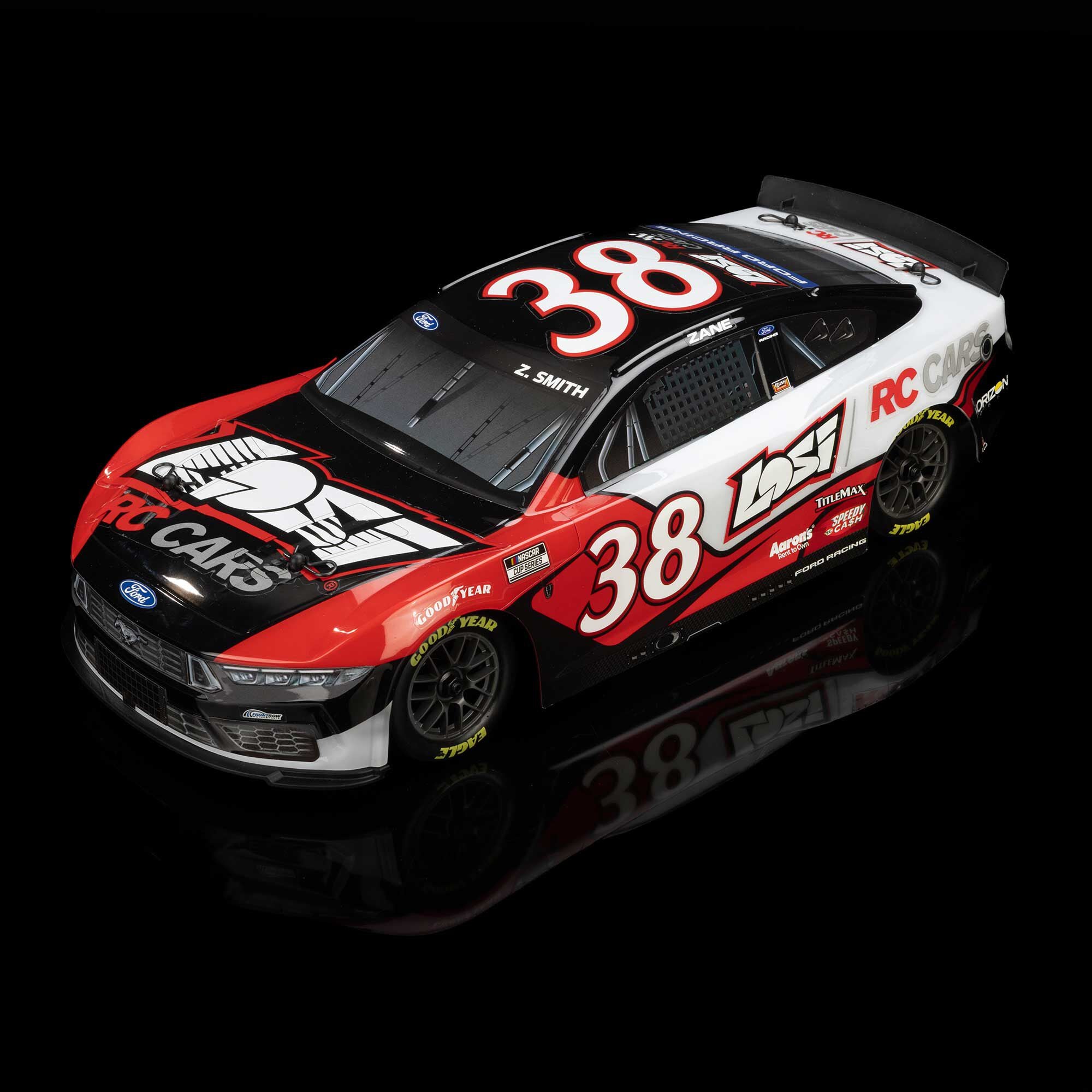 PREORDER 1/12 NASCAR RC Race Car Zane Smith No. 38 2026 Losi Ford Mustang 2S AWD RTR Brushed On-Road (Battery & Charger Included)