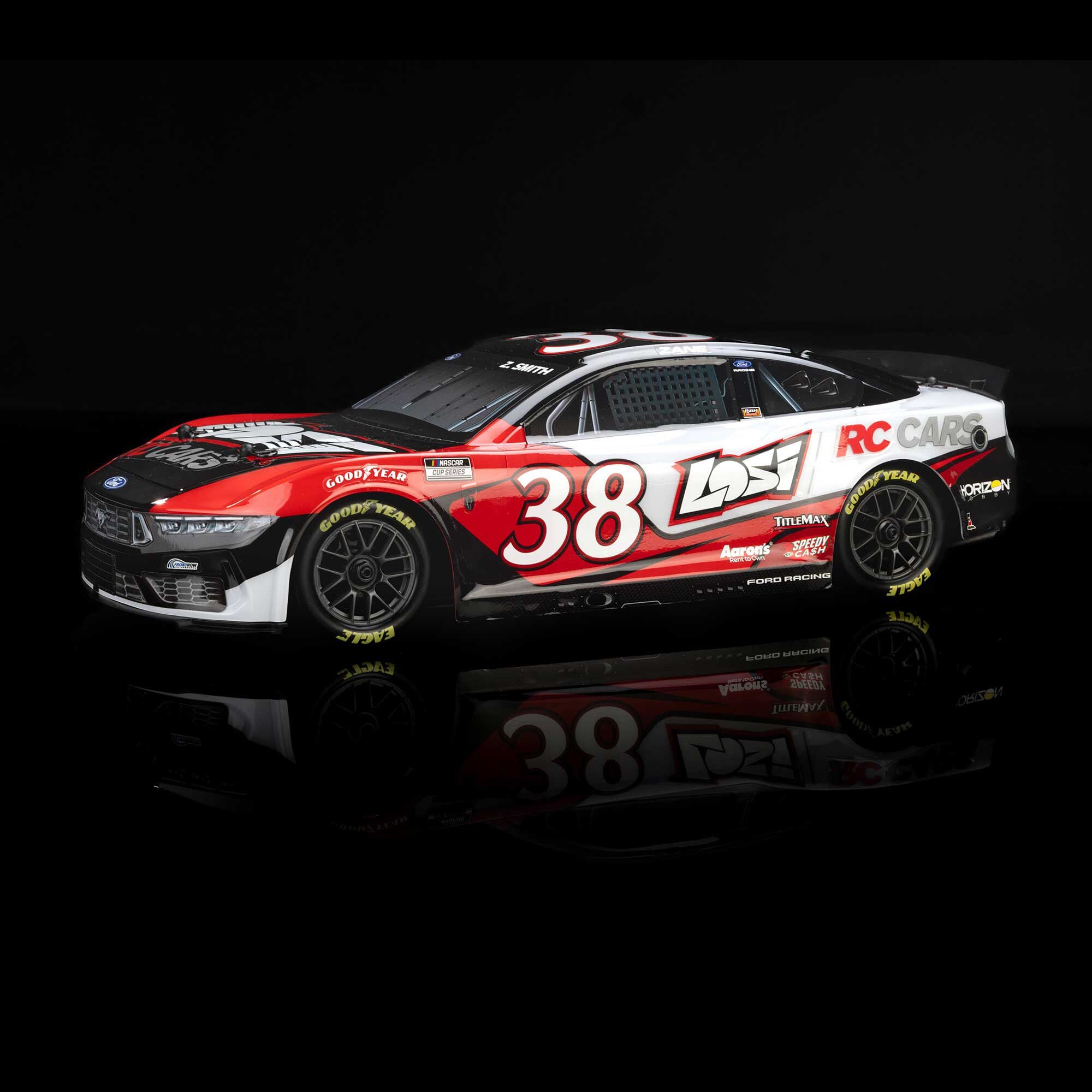 PREORDER 1/12 NASCAR RC Race Car Zane Smith No. 38 2026 Losi Ford Mustang 2S AWD RTR Brushed On-Road (Battery & Charger Included)