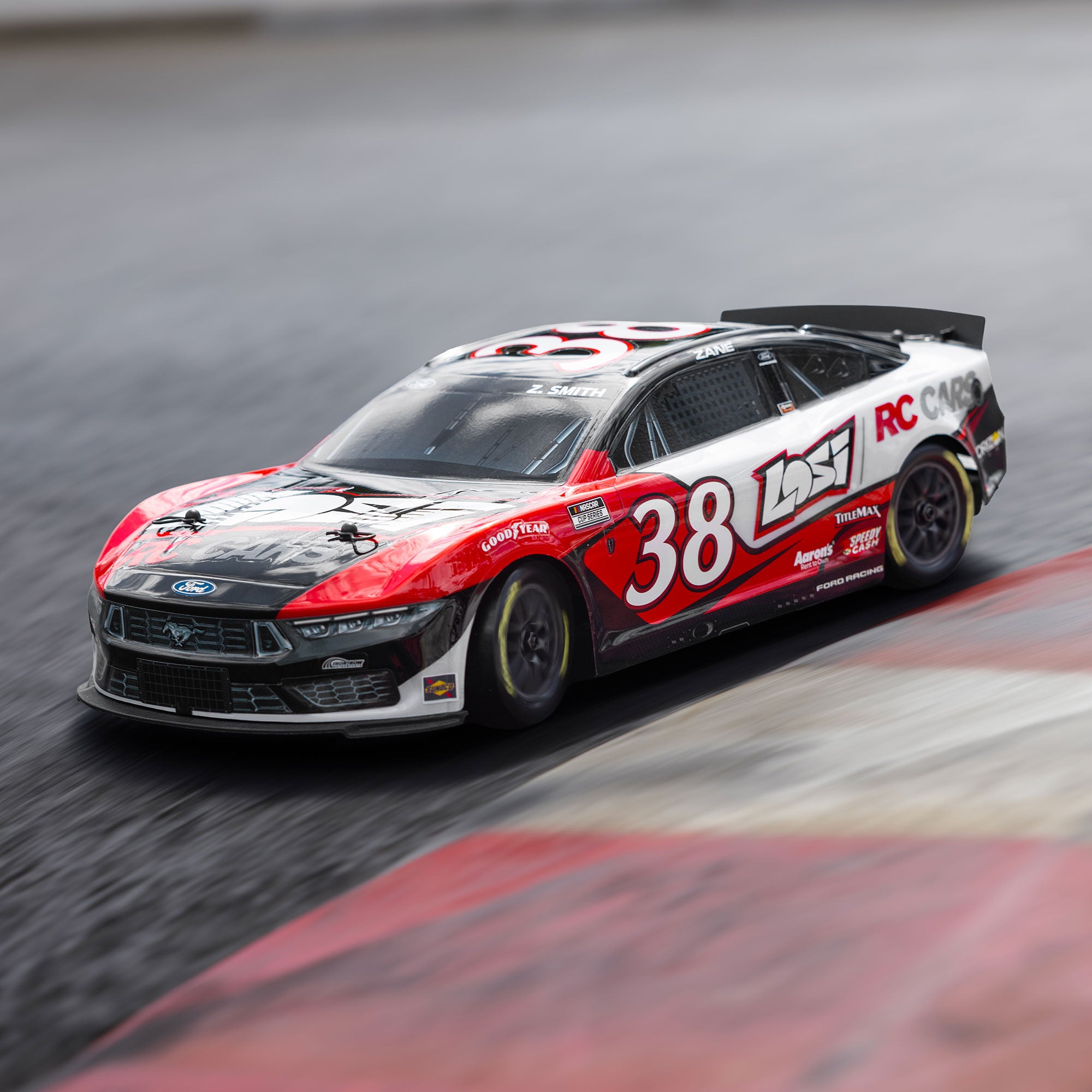 PREORDER 1/12 NASCAR RC Race Car Zane Smith No. 38 2026 Losi Ford Mustang 2S AWD RTR Brushed On-Road (Battery & Charger Included)