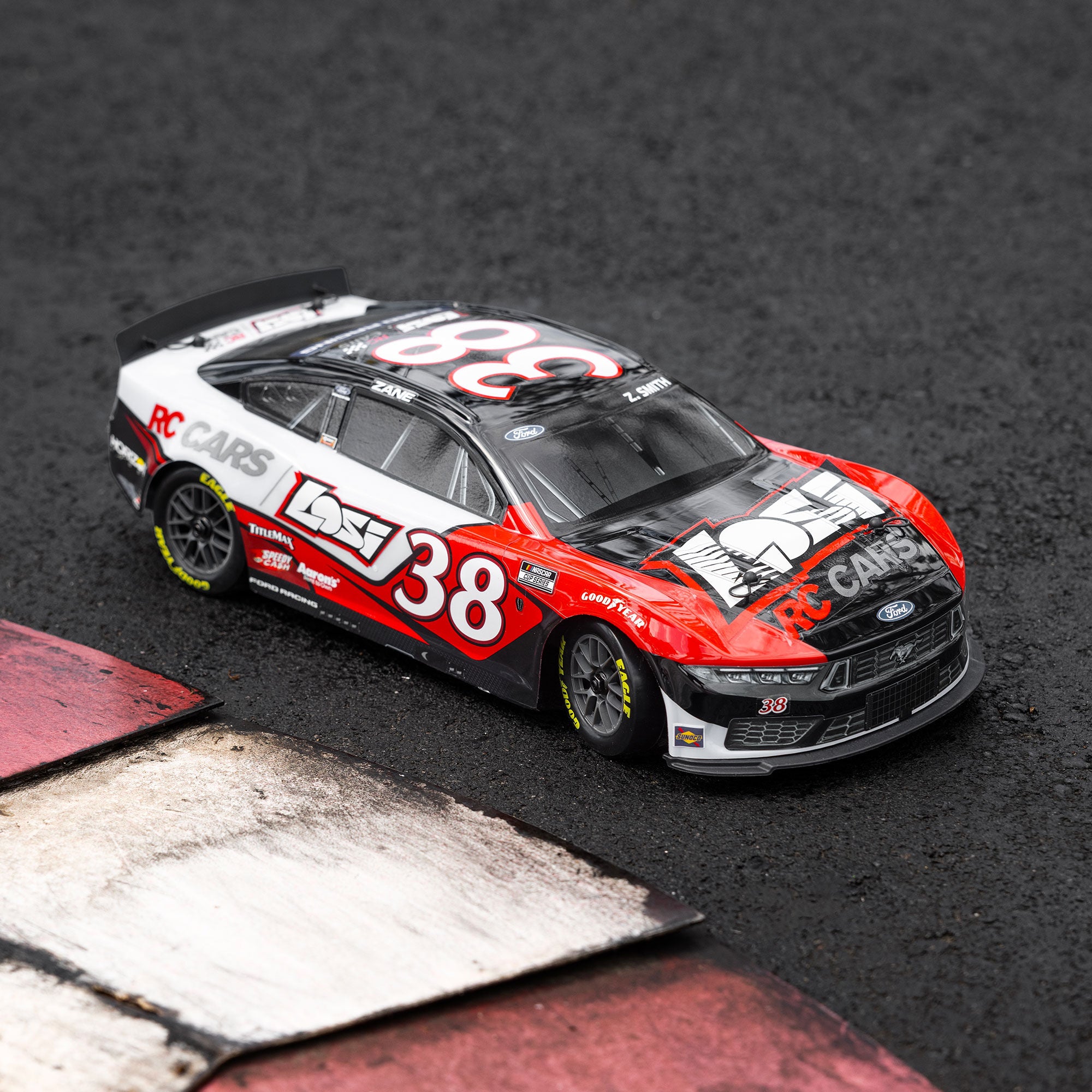 PREORDER 1/12 NASCAR RC Race Car Zane Smith No. 38 2026 Losi Ford Mustang 2S AWD RTR Brushed On-Road (Battery & Charger Included)