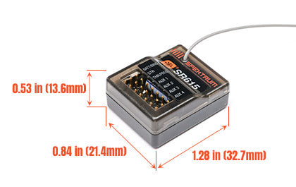 SR615 DSMR 6-Channel Water Resistant Receiver