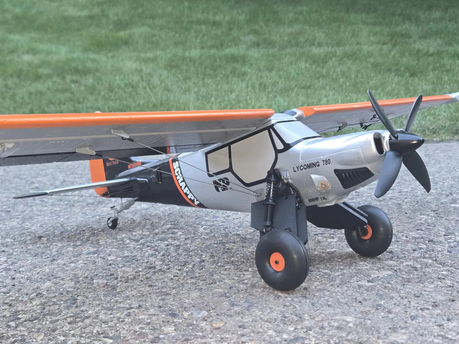 Custom 3D Printed Realistic Upgrade Landing Gear for E-Flite Micro Scrappy